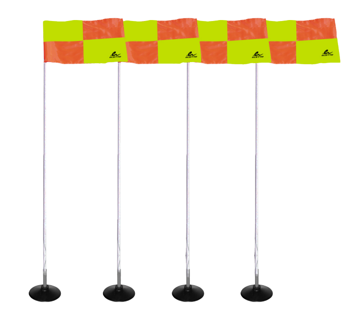 INDOOR CORNER FLAGS WITH RUBBER BASE (4)