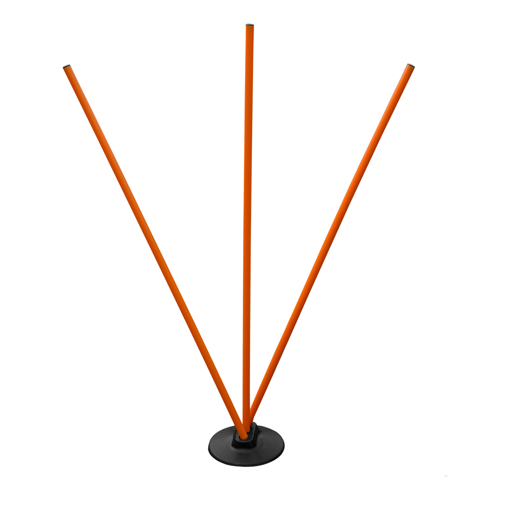 3 POLE RUBBER BASE HOLDER