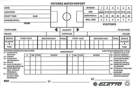 SCORE SHEET